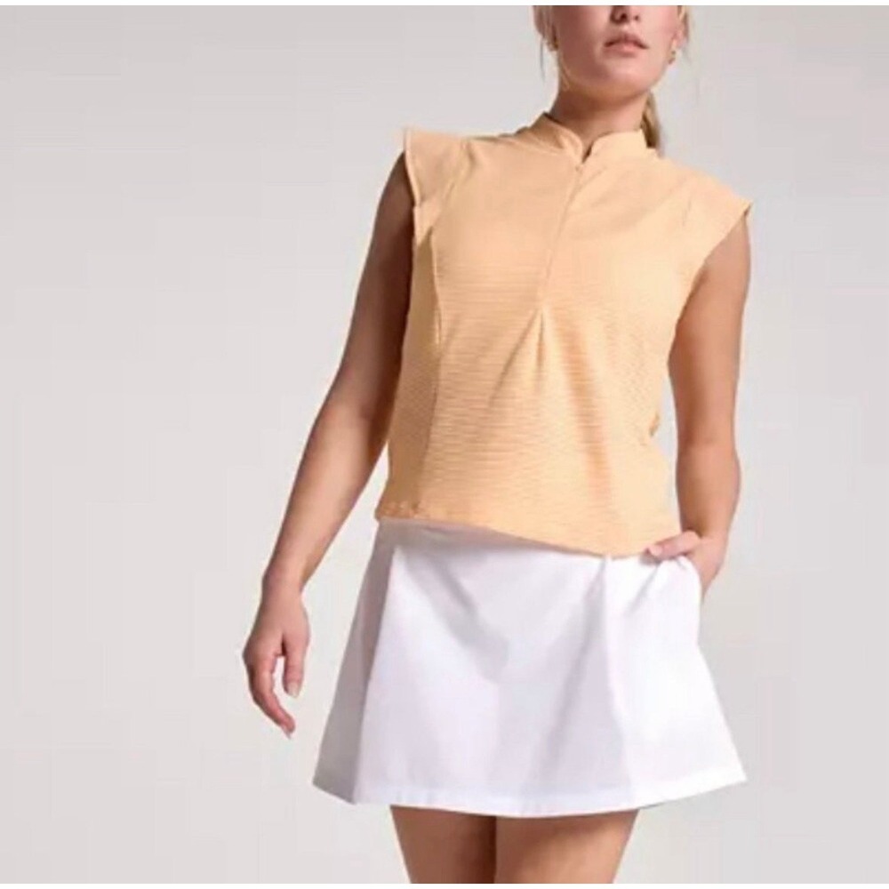 Calia Women's Golf Renew Cap Sleeve Polo in Peach Sherbet
NWT XS